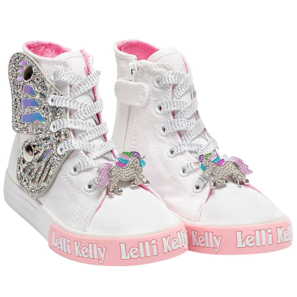 LK1330 (AH01) Unicorn Wings Argento Baseball Boots – Lelli Kelly Shop
