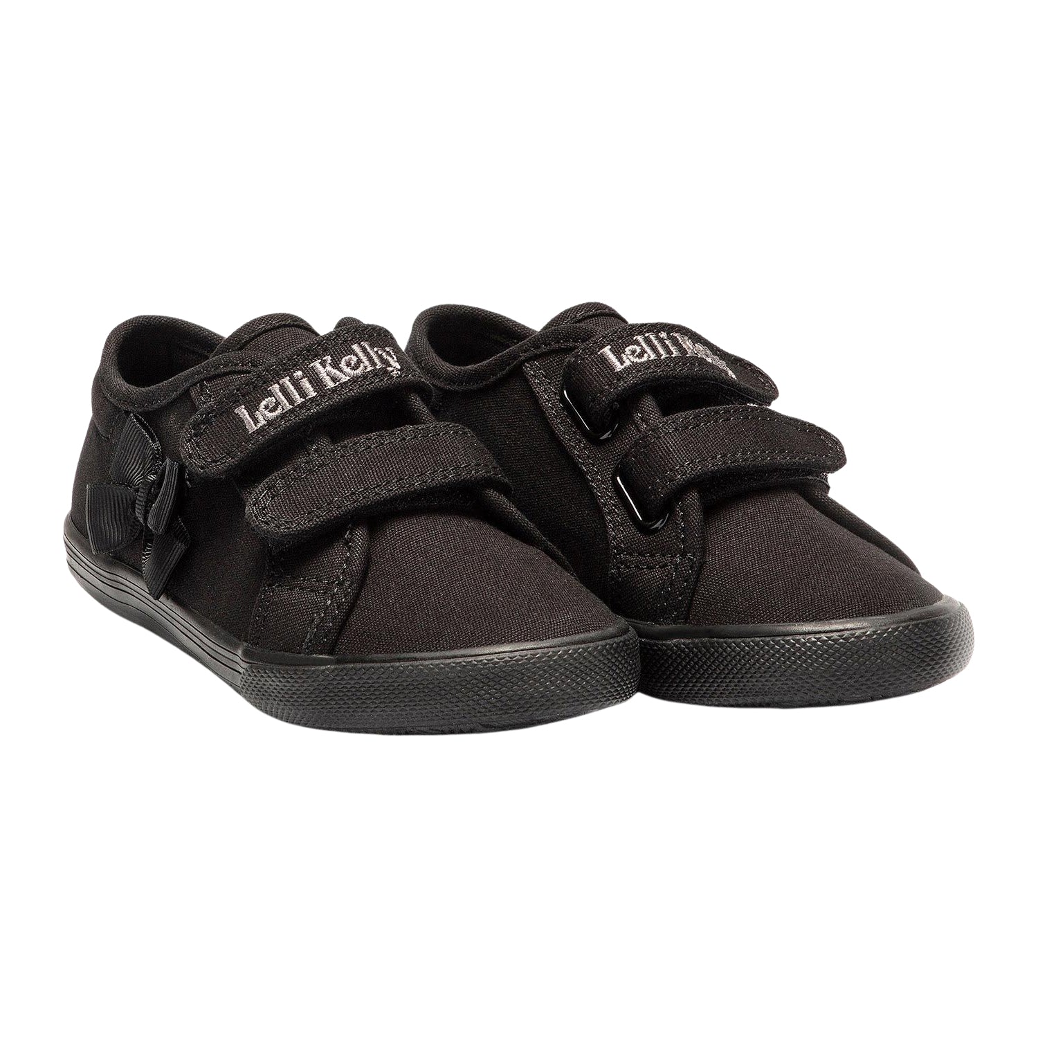 Lelli Kelly Black Canvas School Pumps Lily LK8199 (BB01) – Lelli