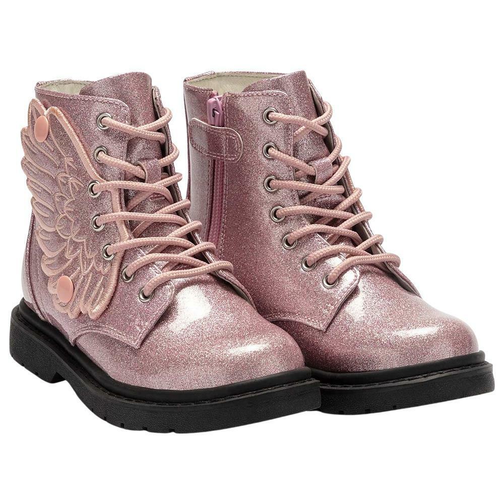 Lelli Kelly LK4544 (SC01) Ali Di Fata Rosa Glitter Wings Ankle Boot