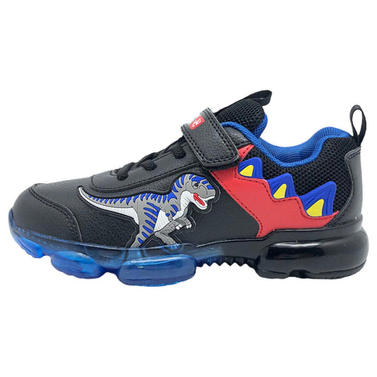 Bull Boys Black Light Up Allosauro Trainers Shoes BBAL2206