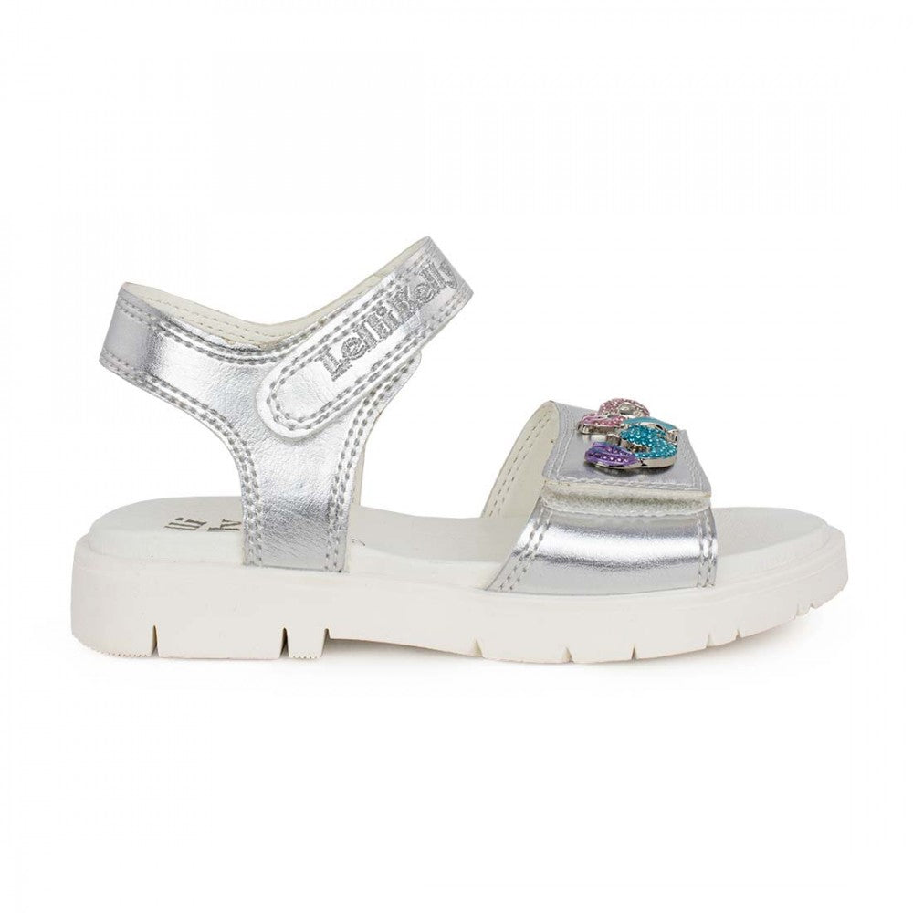 Lelli Kelly LK3572 (HH01) Maribella 1 Silver Metallic Adjustable Sandals