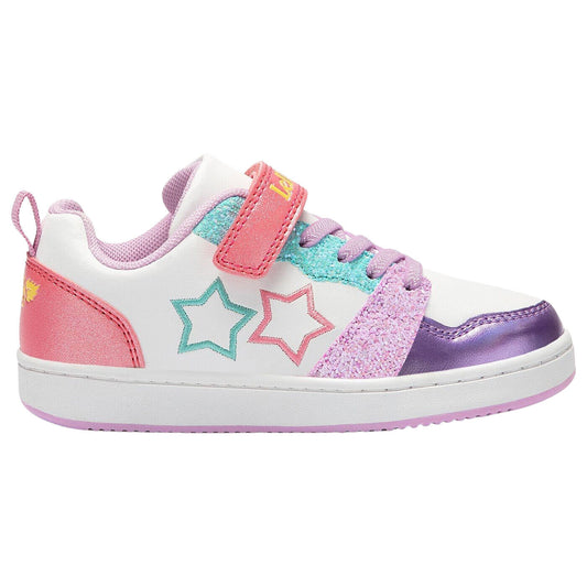 Lelli Kelly LK2015 (XX20) Daisy White Multi Elastic Trainers