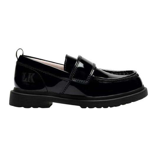 Lelli Kelly Camilla Black Patent Loafer School Shoes LK8982 NE03