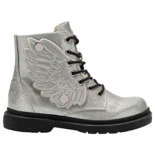 Lelli Kelly LK4544 (SH02) Ali Di Fata Argento Glitter Wings Ankle Boot