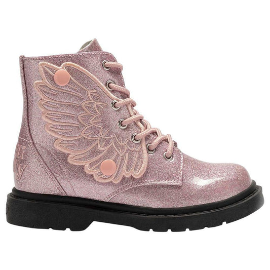 Lelli Kelly LK4544 (SC01) Ali Di Fata Rosa Glitter Wings Ankle Boot