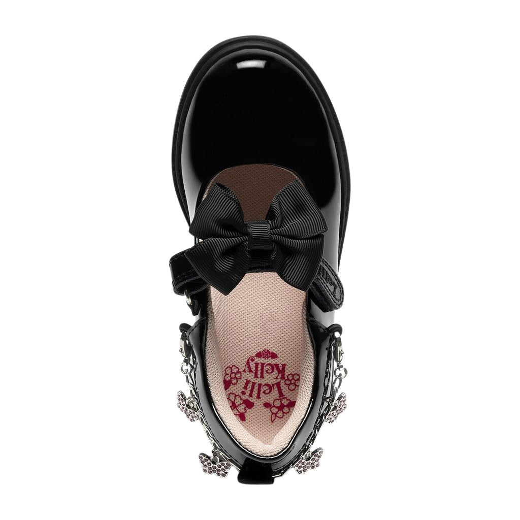 Lelli Kelly Isabella Black Patent School Shoes LK8993 NE03