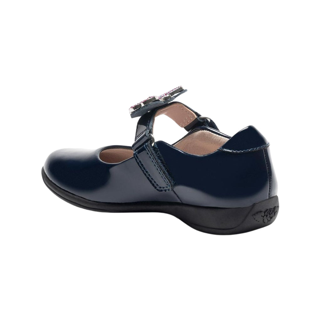 Lelli Kelly Luna Butterfly Blue Patent Interchangeable School Shoes LK8411 (BL03)