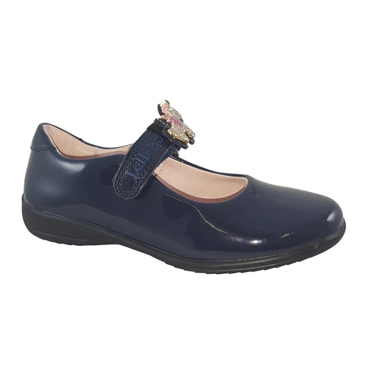 Lelli Kelly LK8110 (DE01) Bliss 2 Unicorn Blue Patent School Shoes