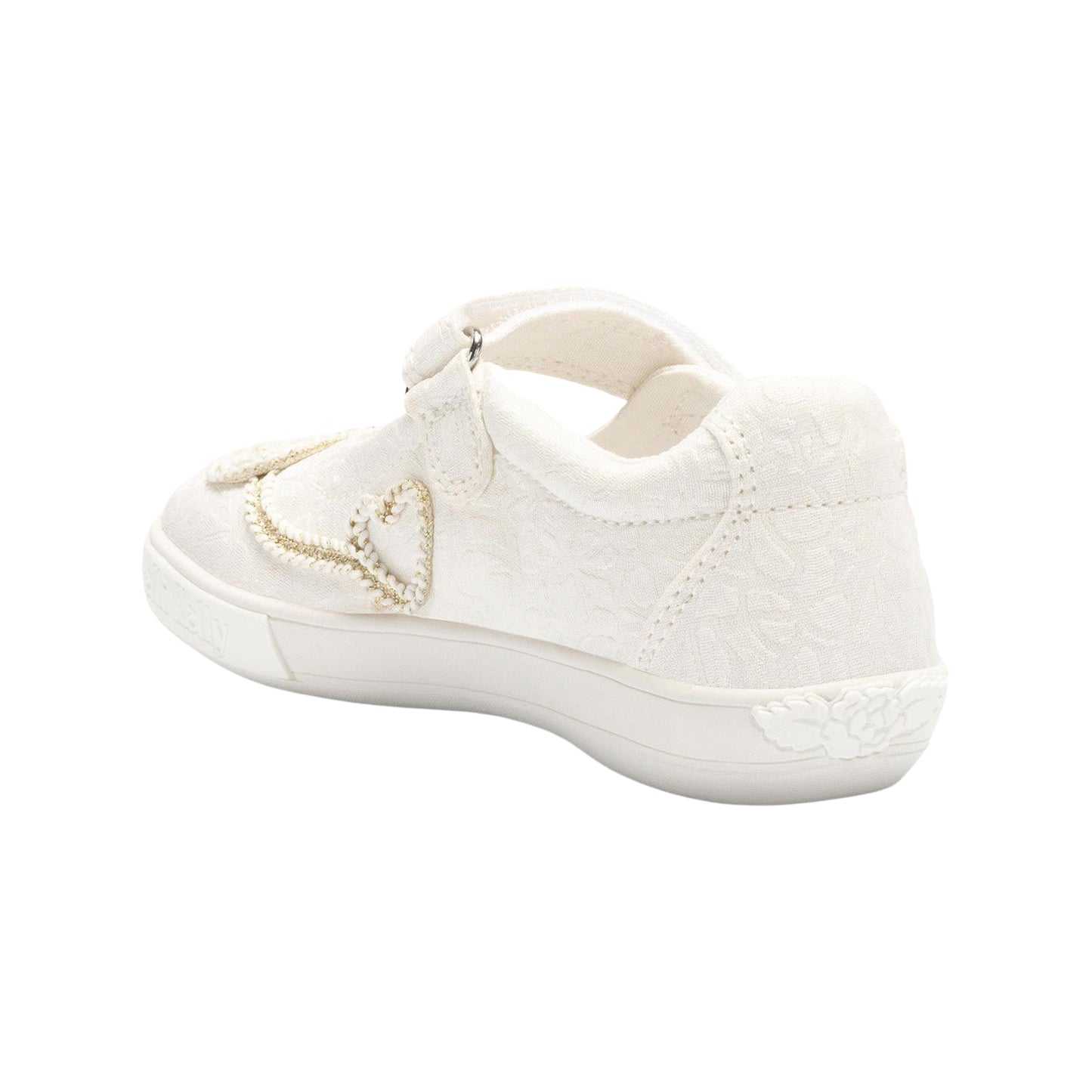 Lelli Kelly LK4169 (BI01) Egle White Canvas Dolly Shoe
