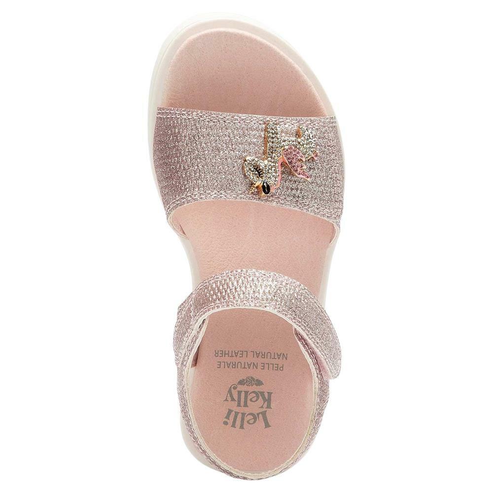 Lelli Kelly LK2071 (AC01) Bliss Pink Unicorn Diamante Adjustable Strap Sandals