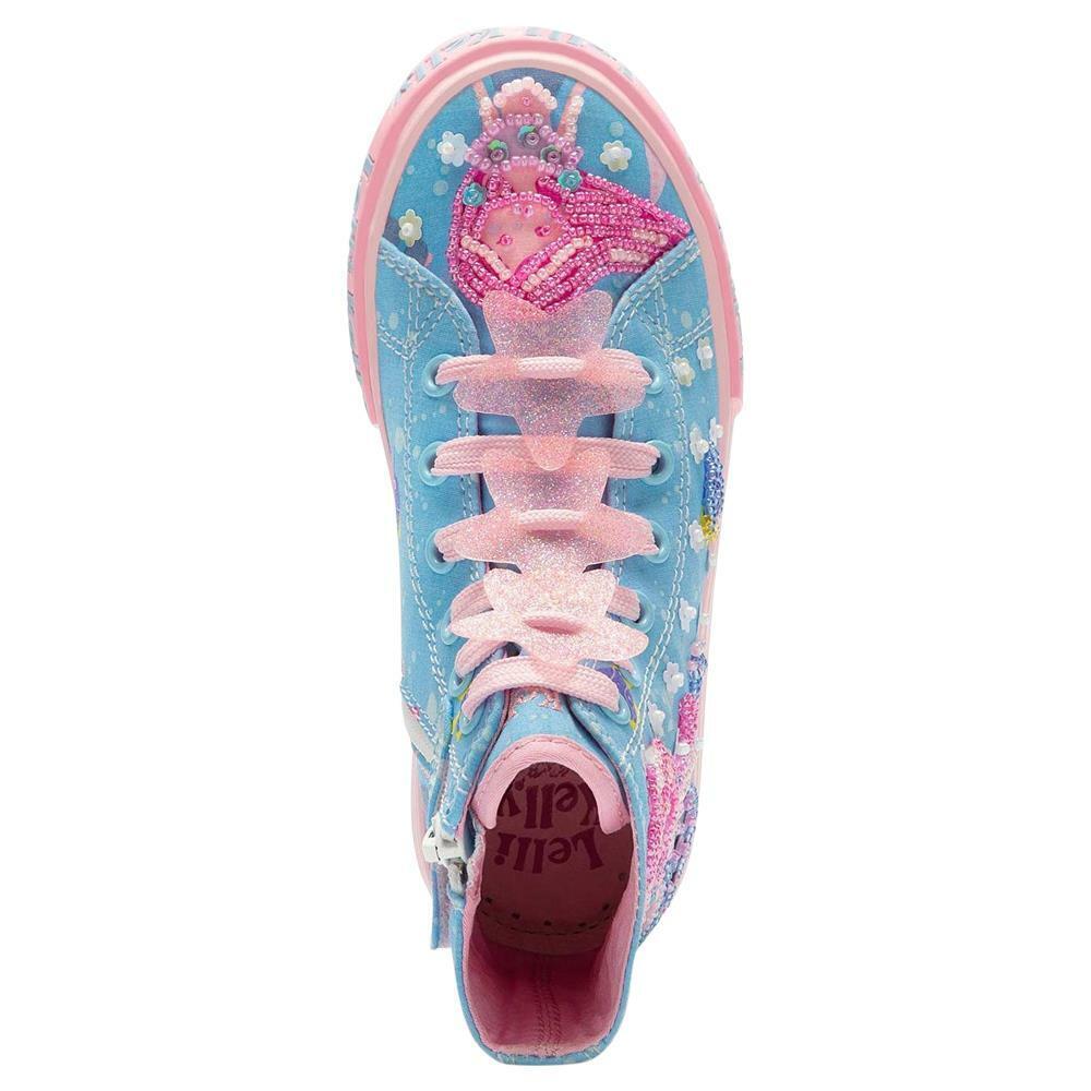 Lelli Kelly LK2042 (BC02) Rosa Blue Mermaid Canvas Baseball Boots