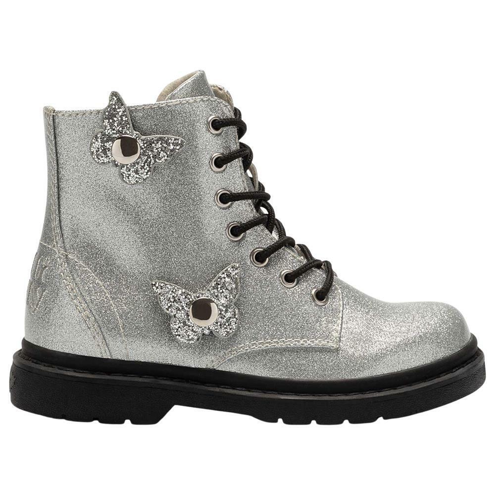 Lelli Kelly LK4544 (SH02) Ali Di Fata Argento Glitter Wings Ankle Boot