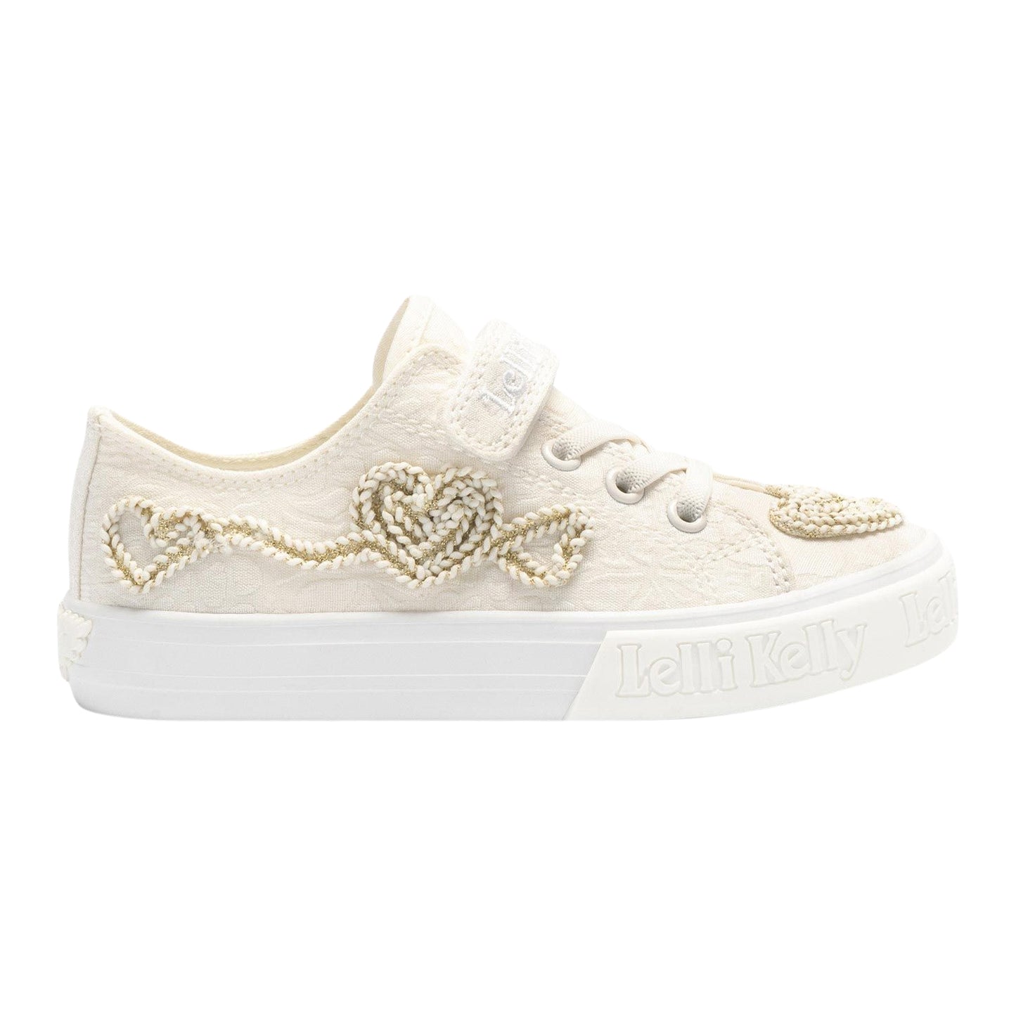 Lelli Kelly LK4179 (BI01) Sharon Low White Canvas Baseball Shoe