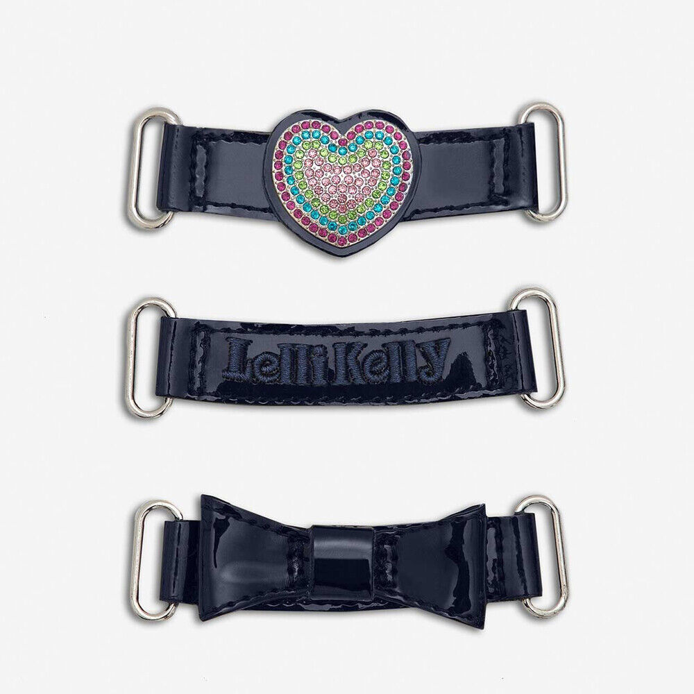 Lelli Kelly LK8105 (DE01) Valentina Heart Blue Patent School Shoes F Fitting