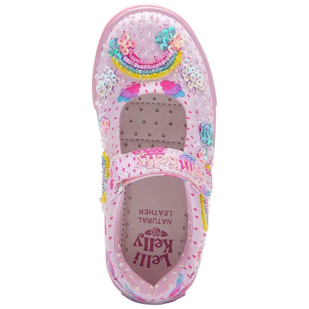Lelli Kelly LK2031 (BM02) Allegra Rainbow Lilac Fantasy Canvas Shoes