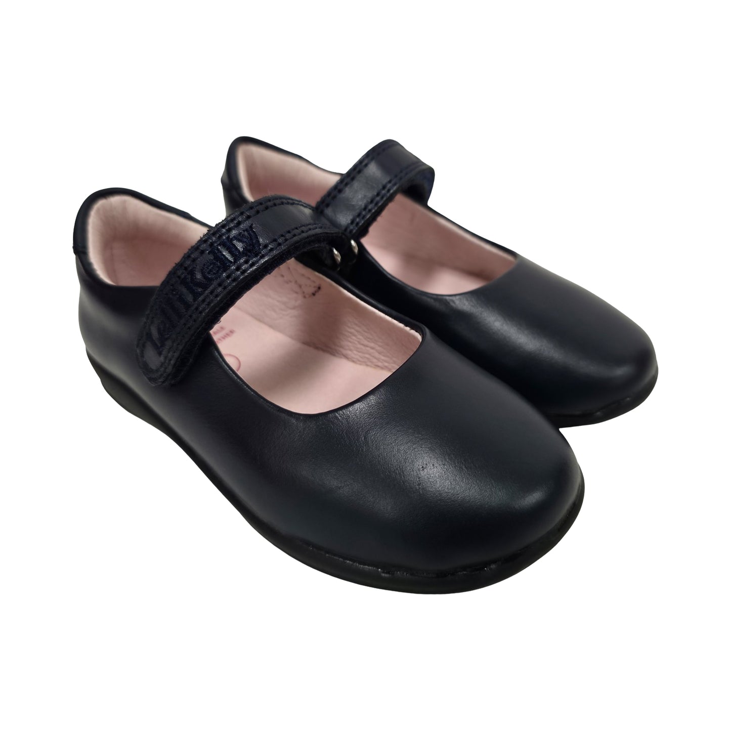 Lelli Kelly LK8218 (CE01) Navy Blue Leather Classic School Dolly Shoes F Width