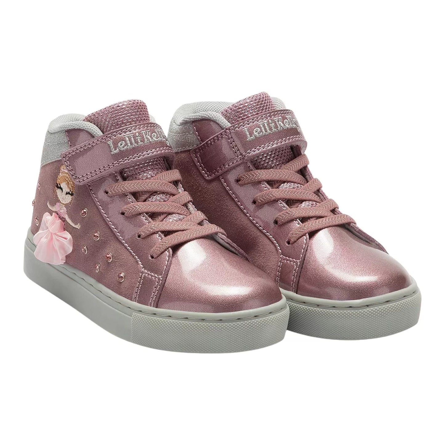 Lelli Kelly LK4836 (ECH4) Lacci Elastici Pink Tutu Ankle Hi-Tops Boots