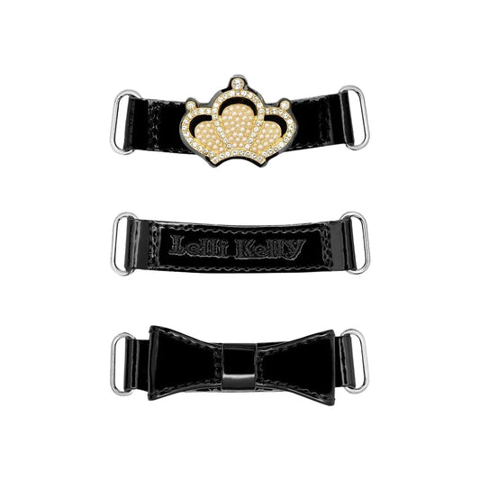 Lelli Kelly Victoria Black Interchangeable Patent School Shoes LK8922 NE03