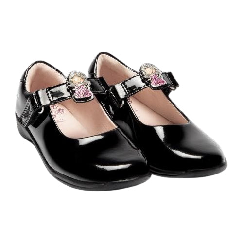 Lelli Kelly LK8315 (DB01) Prinny Black Patent School Shoes F Fitting