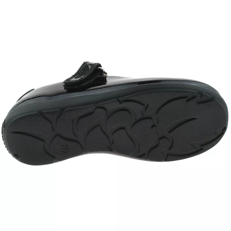 Lelli Kelly LK8640 (DB01) Colourissima Star Black Patent School Shoes G Fitting