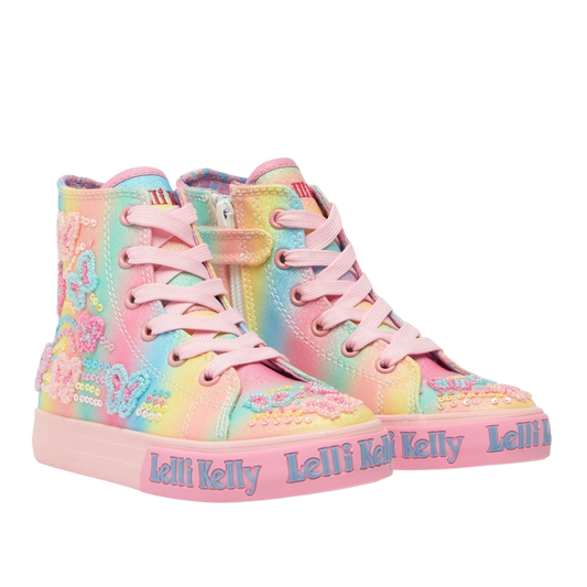 Lelli Kelly LK3471 (BX02) Myla Mid Multi Butterfly Baseball Boots