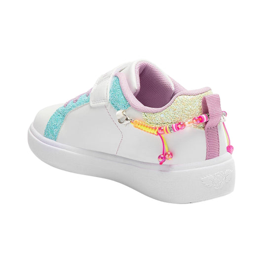 Lelli Kelly LK3410 (AX02) Gioiello White Multi Rainbow Bracelet Trainers
