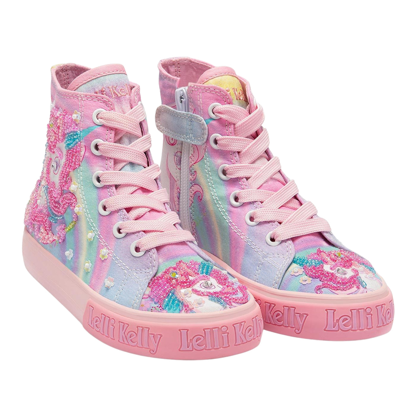 Lelli Kelly LK3488 (BX02) Unicorn Mid Multi Fantasia Baseball Boots