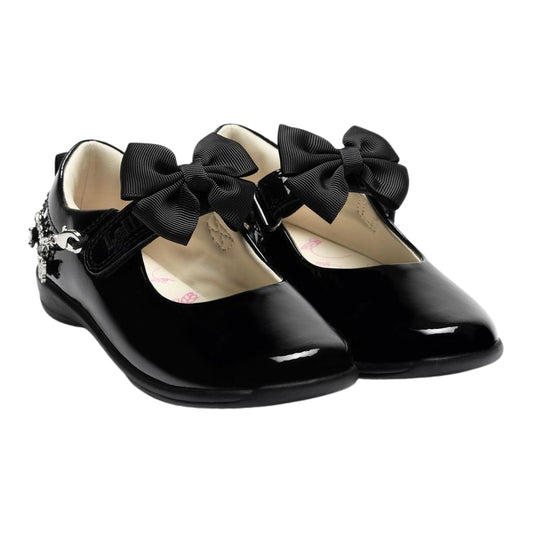 Lelli Kelly LK8490 Izzy F Fit Black Patent School Shoes