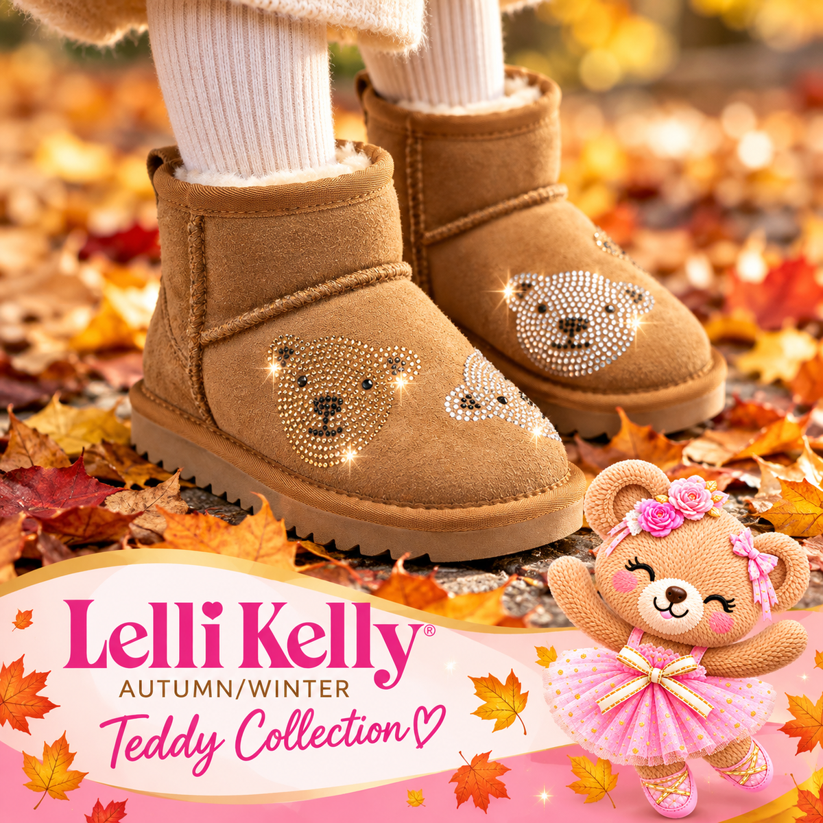 Lelli Kelly LKHK5681 Orsetto Teddy Bear Boots