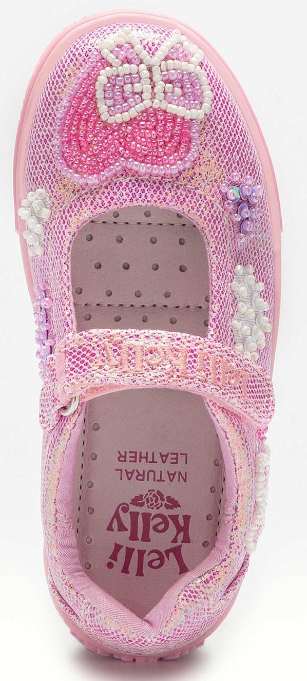 Lelli Kelly Cressida Hot Pink Glitter LKED2033 (GC63) Canvas Shoes UK1 EU 33