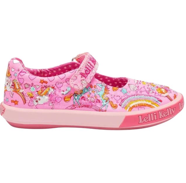 Lelli Kelly LK1050 (BC02) Pink Fantasy Dorothy Dolly Shoes
