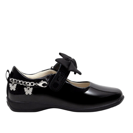 Lelli Kelly LK8490 Izzy F Fit Black Patent School Shoes