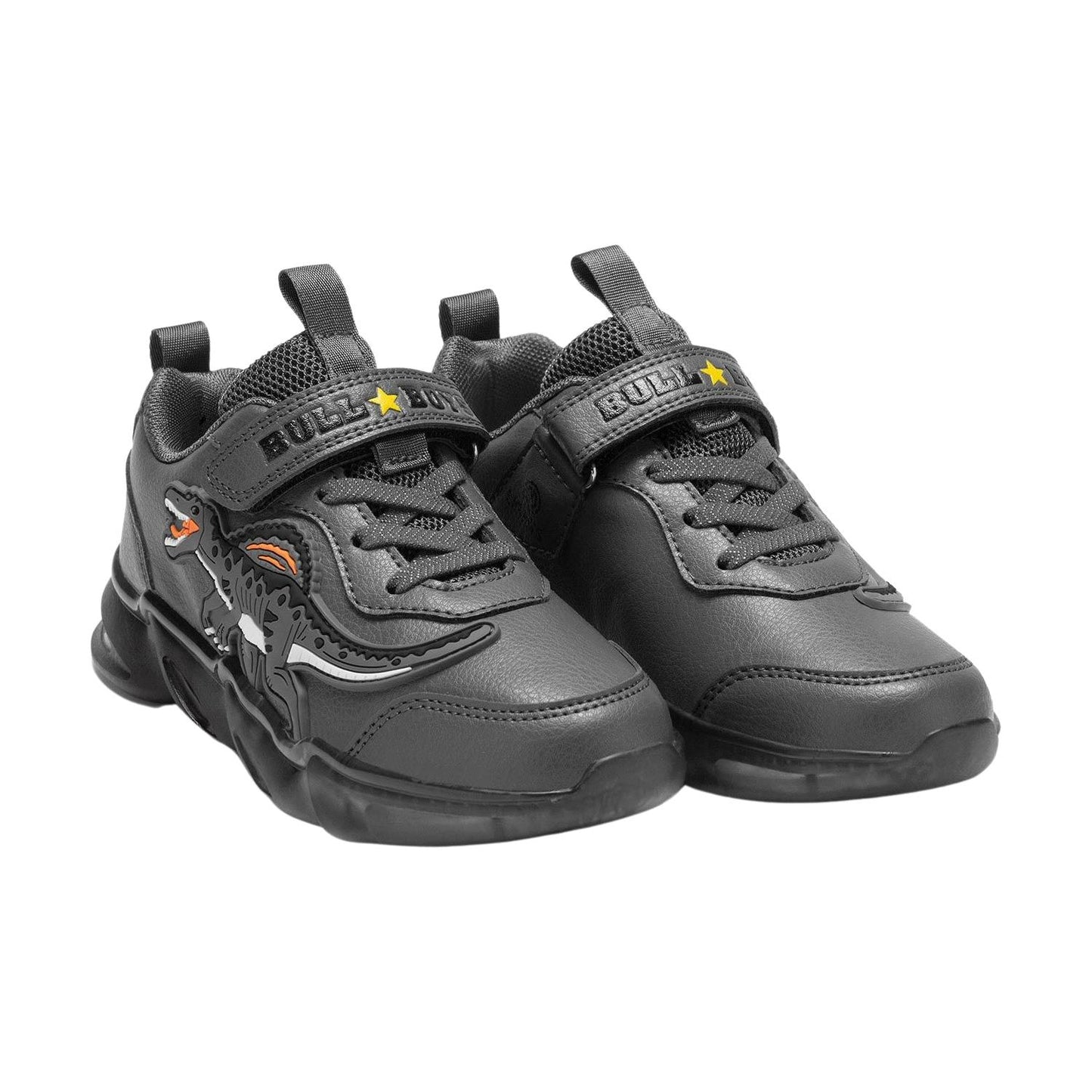 Bull Boys DNAL3396 (AR96) Spinosauro Grey Dinosaur Light Up Trainers