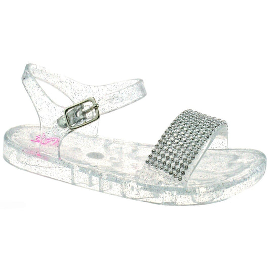 Lelli Kelly LK4914 (AA89) Ice Seychelles Diamante Jelly Sandals