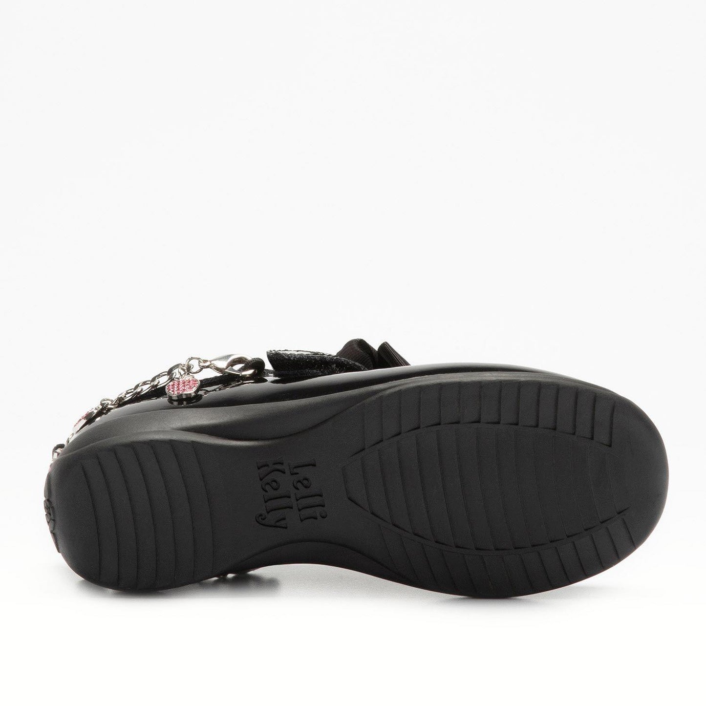 Lelli Kelly Limited Edition LK8739 (DB01) Apple Charm Black Patent School Shoes