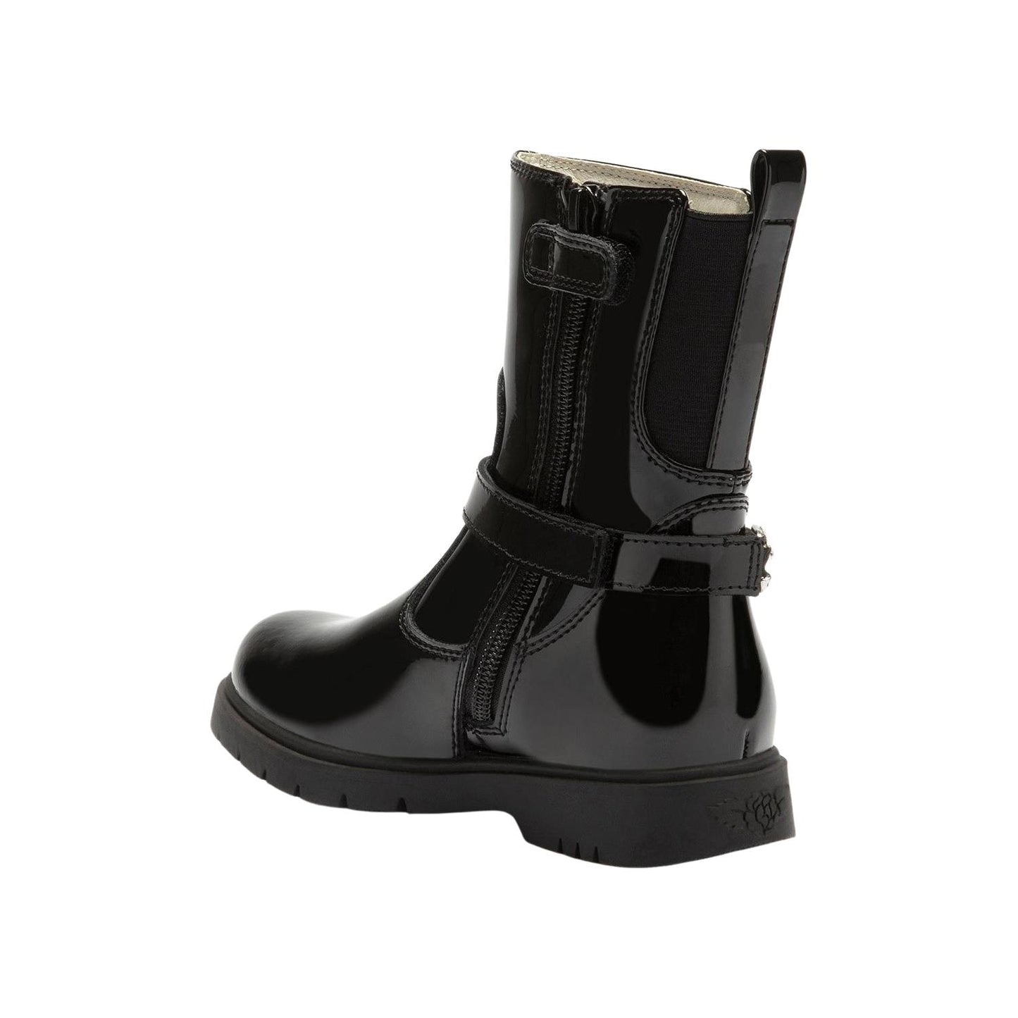 Lelli Kelly LK3719 (DB01) Marion Mid Black Patent Leather Long Ankle Boots