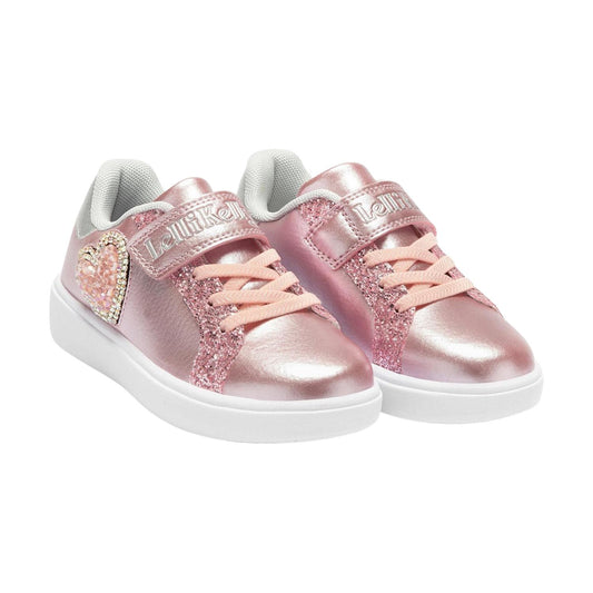 Lelli Kelly LK3828 (HC01) Love Rose Metallic Hook & Loop Trainers