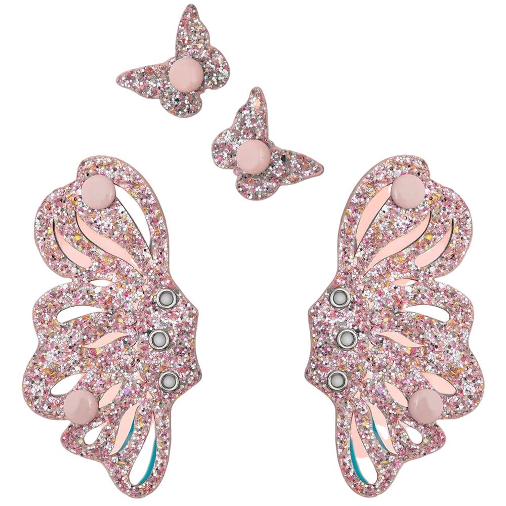 Lelli Kelly LK5544 (SC01) Ali Di Fata Rosa Glitter Wings Ankle Boots