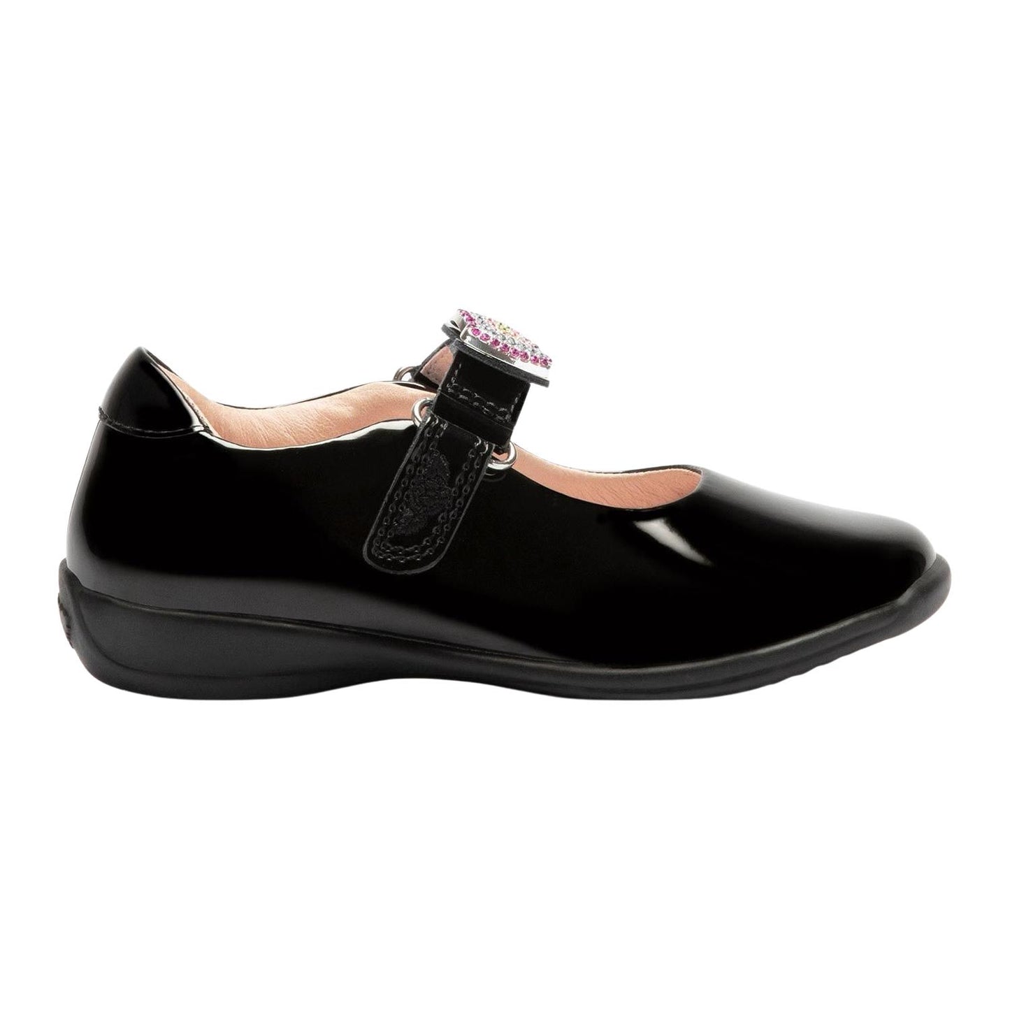 Lelli Kelly LK8106 (DB01) Erin Black Patent School Shoes F Fitting