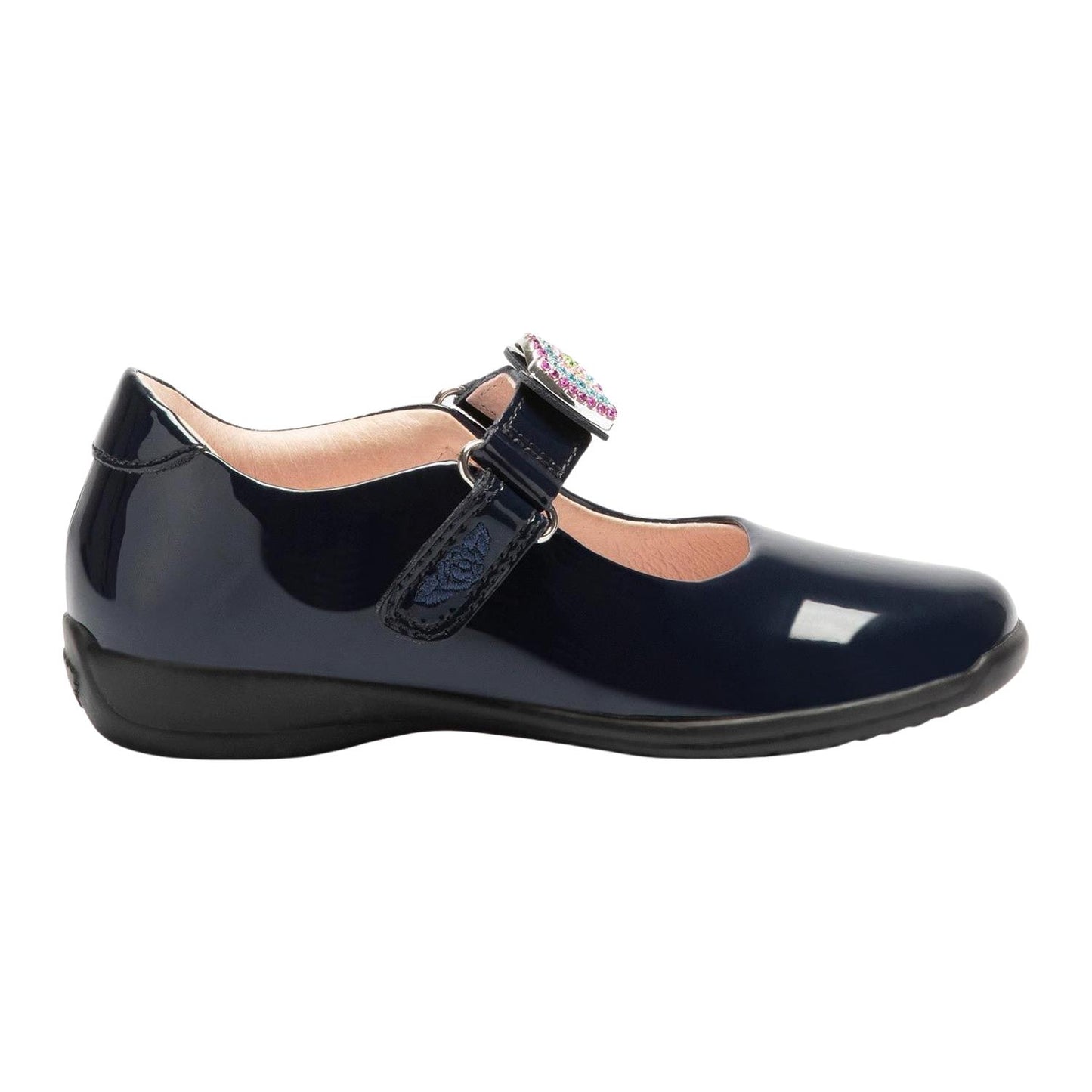 Lelli Kelly LK8106 (DE01) Erin Navy Patent School Shoes F Fitting