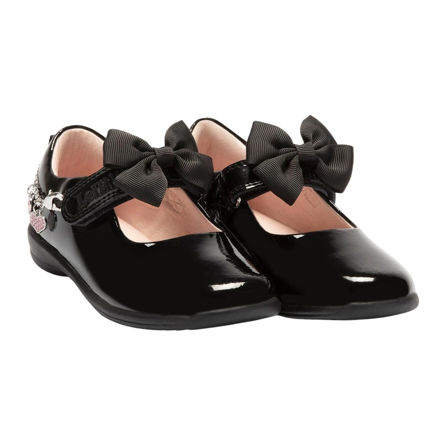 Lelli Kelly LK8224 (DB01) Angel Black Patent Bracelet School Shoes F Fitting