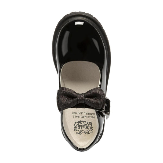 Lelli Kelly Mollie Bow Black Patent School Shoes LK8359 (DB01)