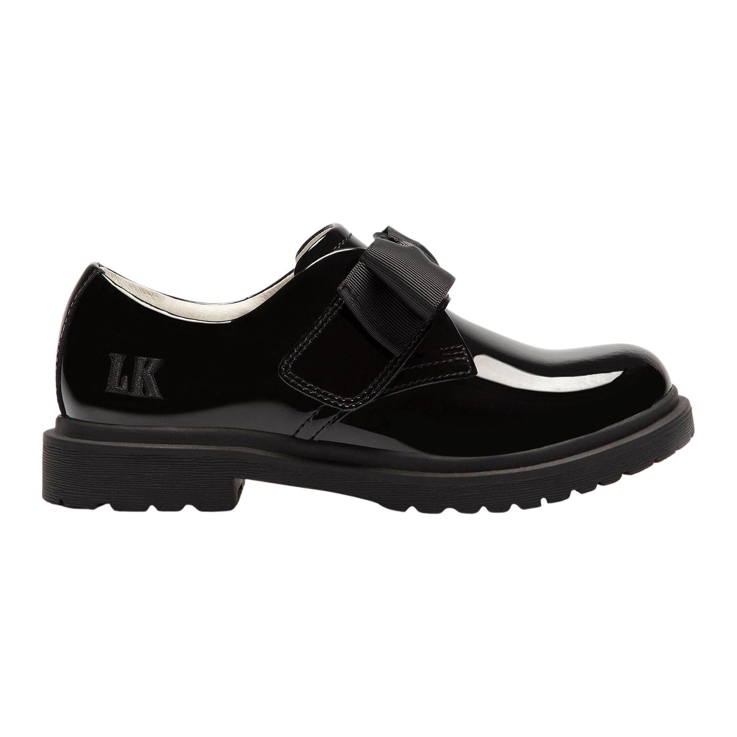 Lelli Kelly LK8658 (DB01) Faye Black Bow Patent School Shoes