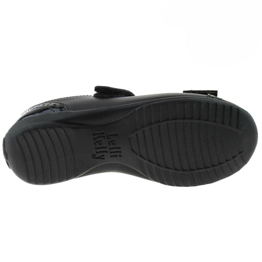 Lelli Kelly LK8212 (DB89) Gabriella Black Leather School Dolly Shoes F Fitting