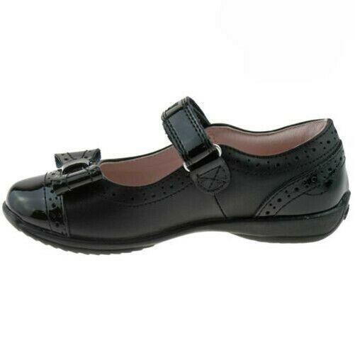 Lelli Kelly LK8212 (DB89) Gabriella Black Leather School Dolly Shoes F Fitting