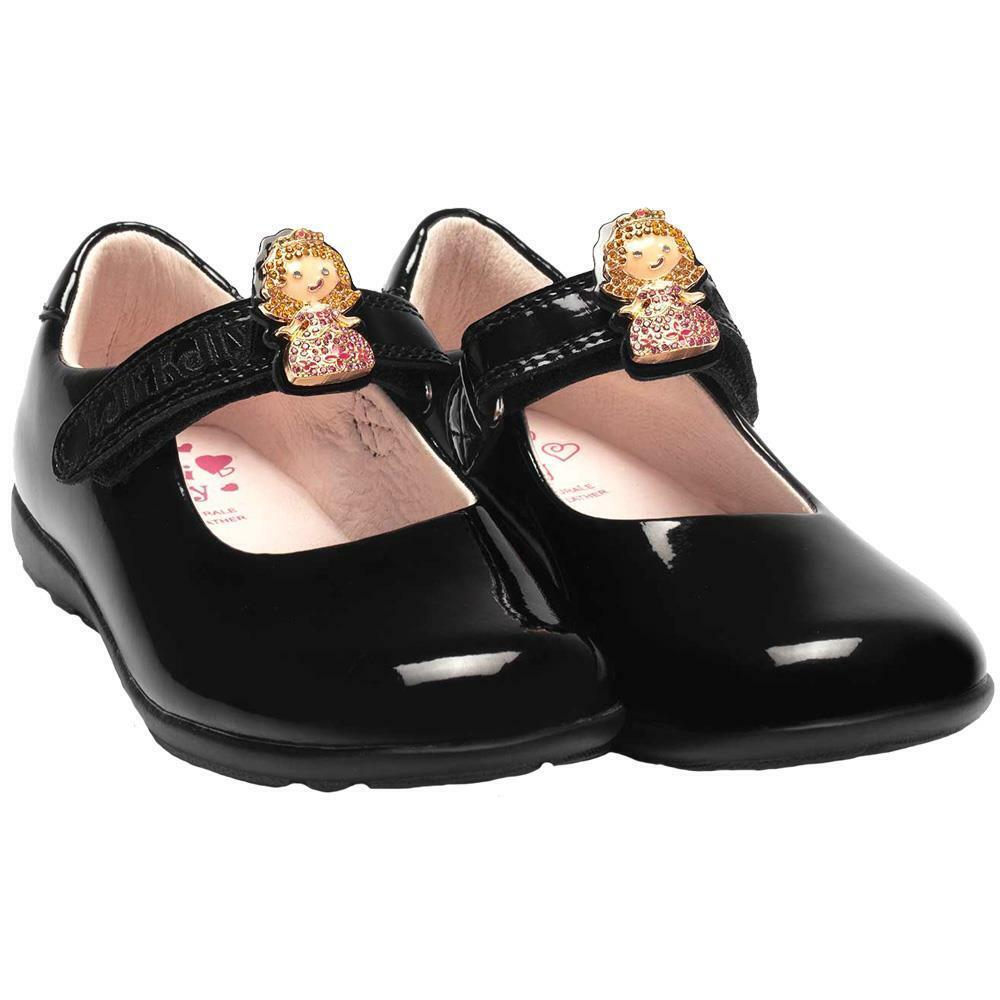 Lelli Kelly LK8215 (DB01) Prinny Black Patent School Shoes F
