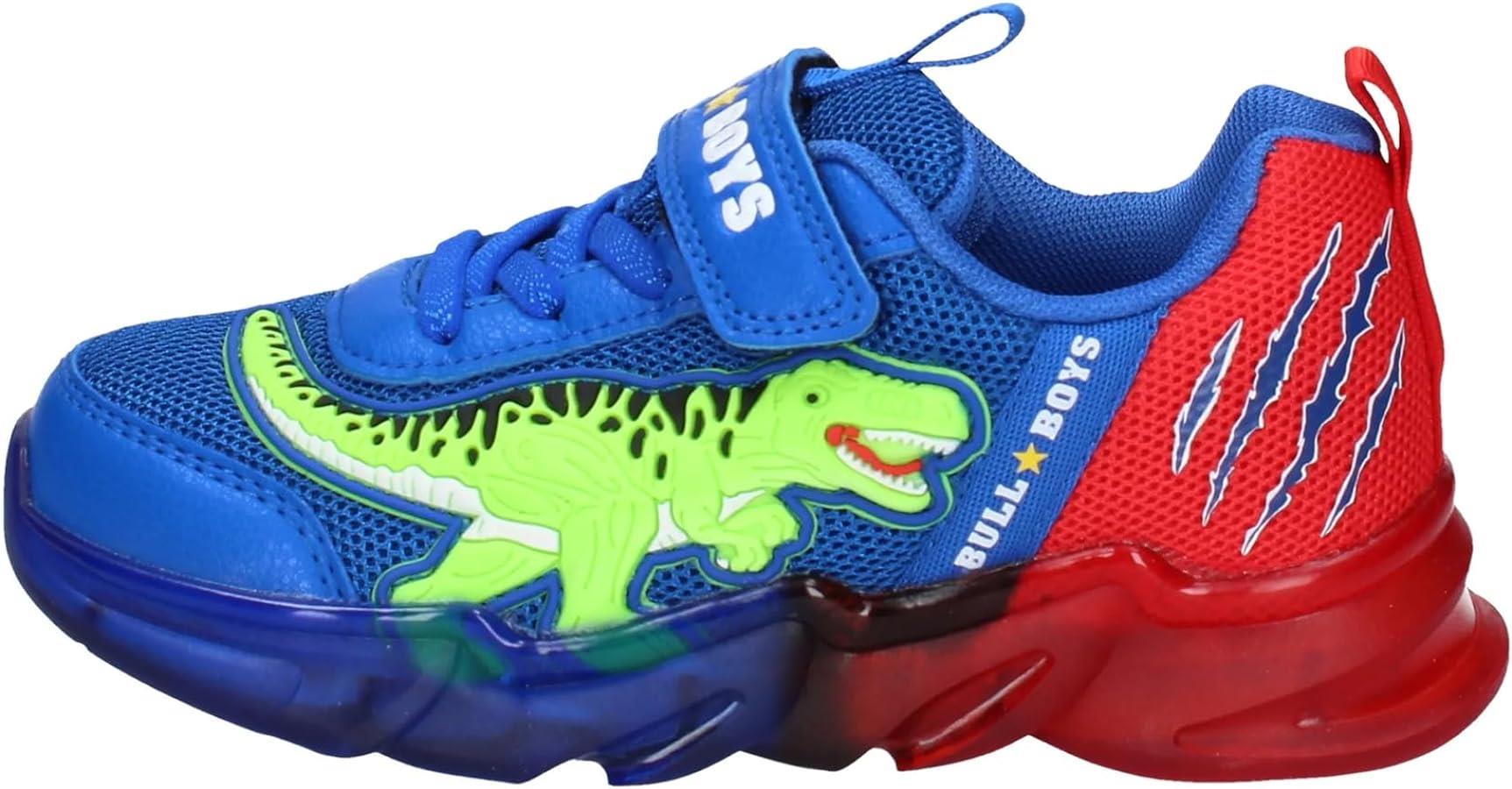 Lelli Kelly Dinosaur Light Up Shoes Bull Boys T-Rex Dinosaur Royal