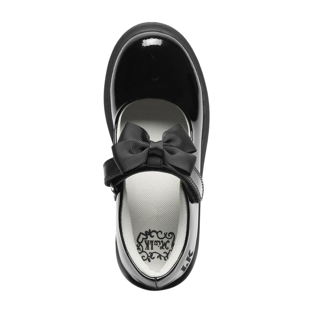 Lelli Kelly Miss LK Mia Black Bow Patent School Shoes LK8461