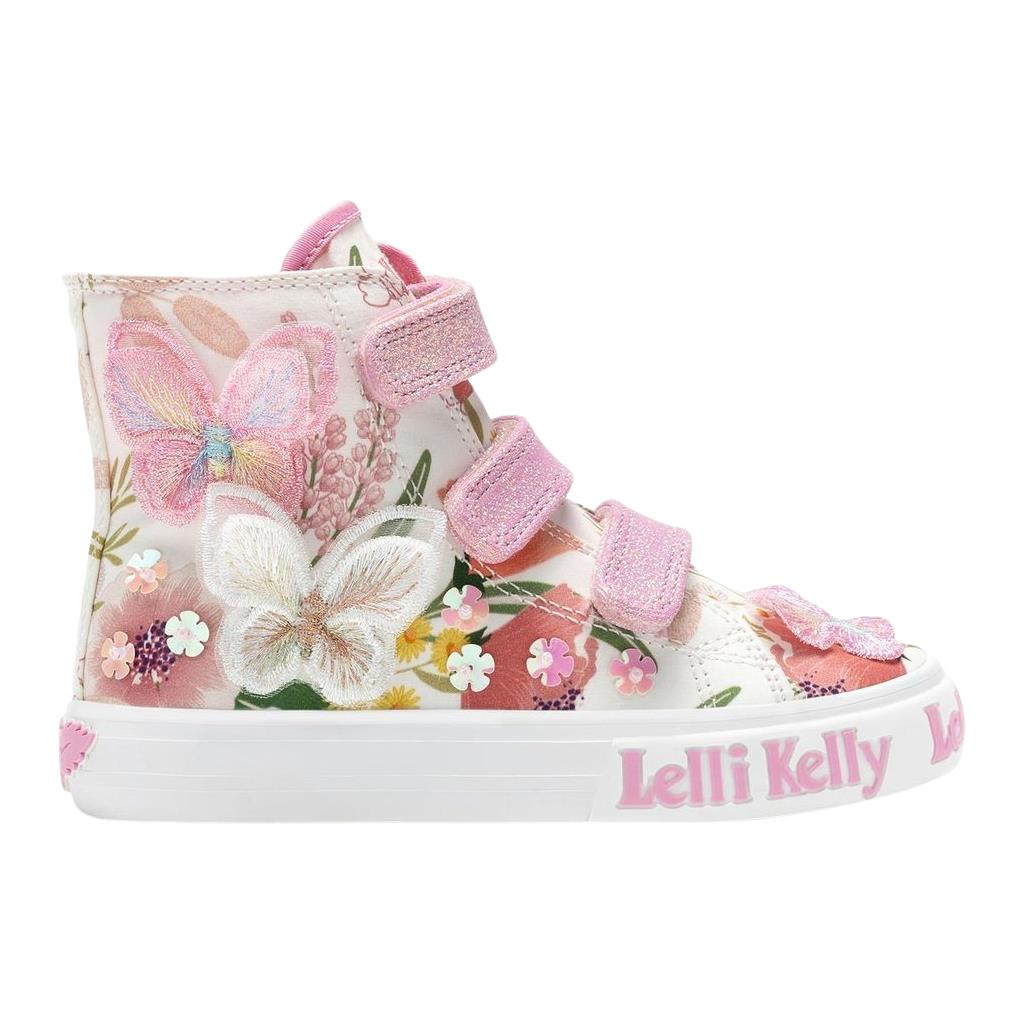 Lelli Kelly Girls LK4958 Carrie Butterfly Canvas Baseball Boots
