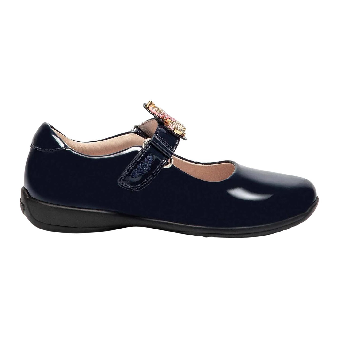 Lelli Kelly LK8100 (DE01) Bliss Unicorn Blue Patent School Shoes F Fit